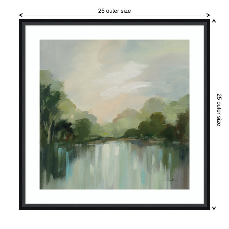 Cool Spring Day by Silvia Vassileva, 25" W x 25" H, Black