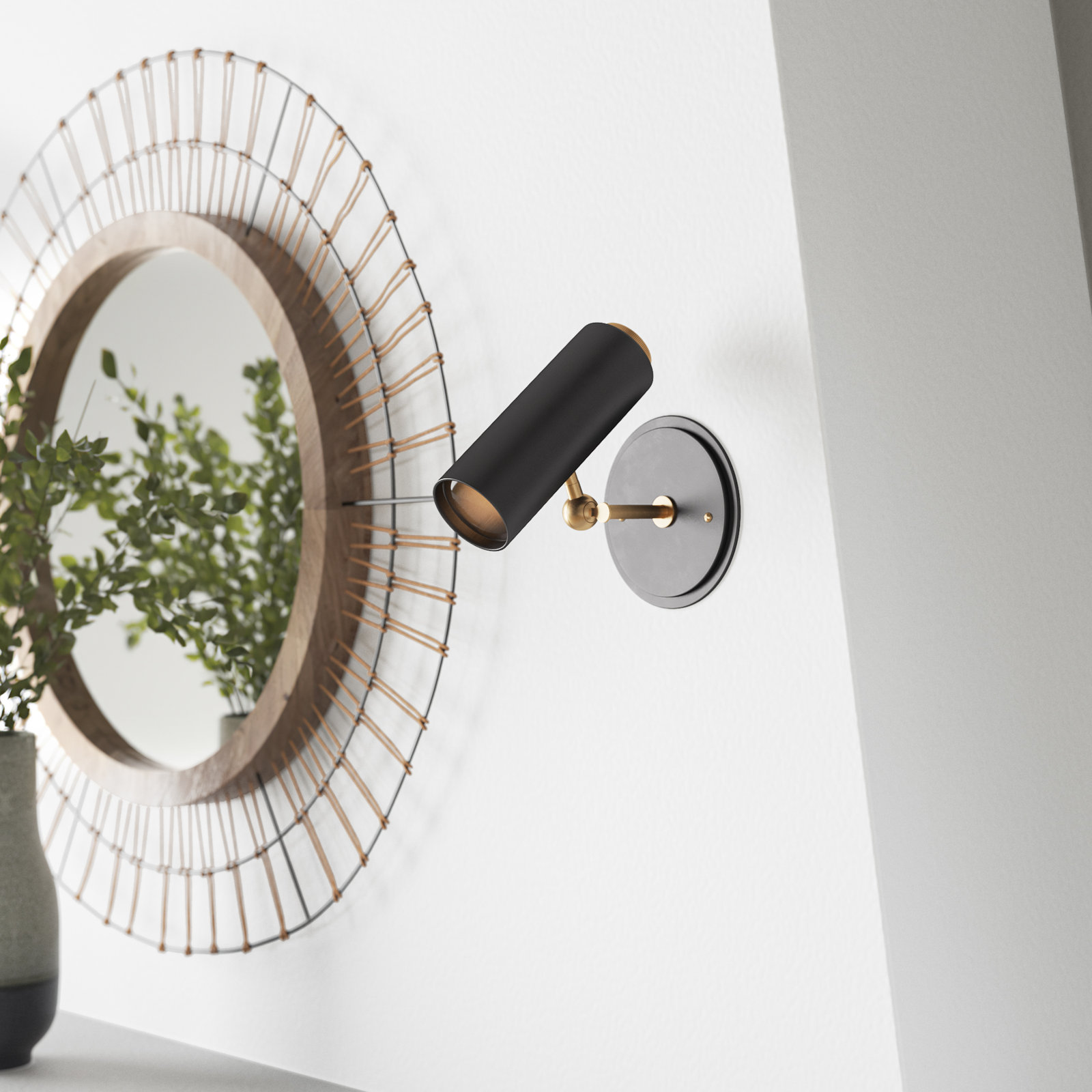 Daria Single Light Dimmable Spotlight, Aged Old Bronze
