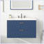 Meuble-lavabo mural moderne avec lavabo en résine