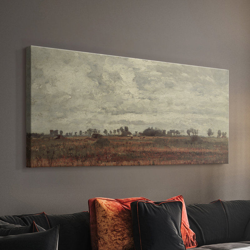 Série paysage - DCCXCIV - Toile tendue avec châssis - Prêt à accrocher, H 16 po x l 32 po