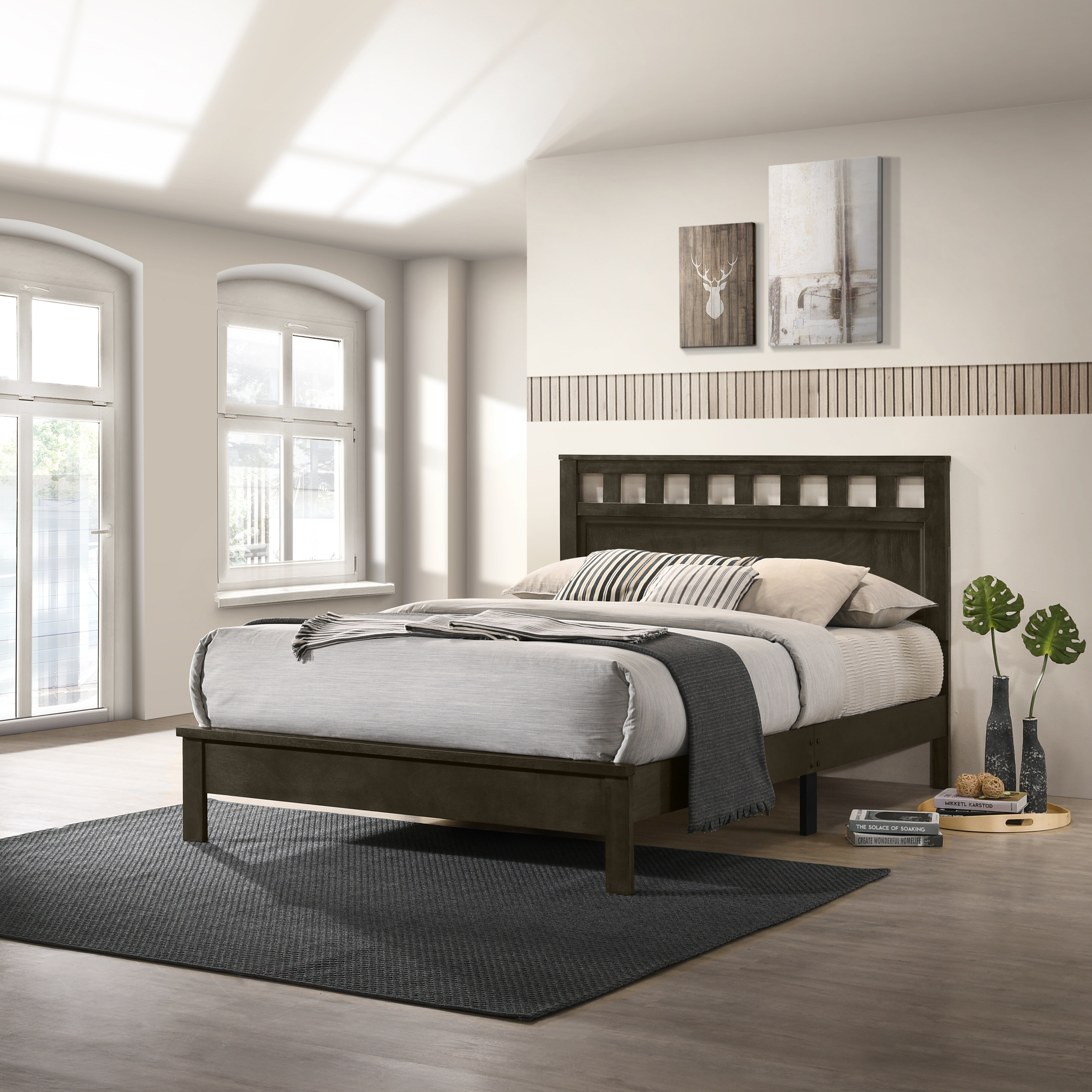 Adaneli Solid Wood Platform Bed