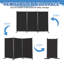 261cm W x 180cm H 3 - Panel Folding Room Divider