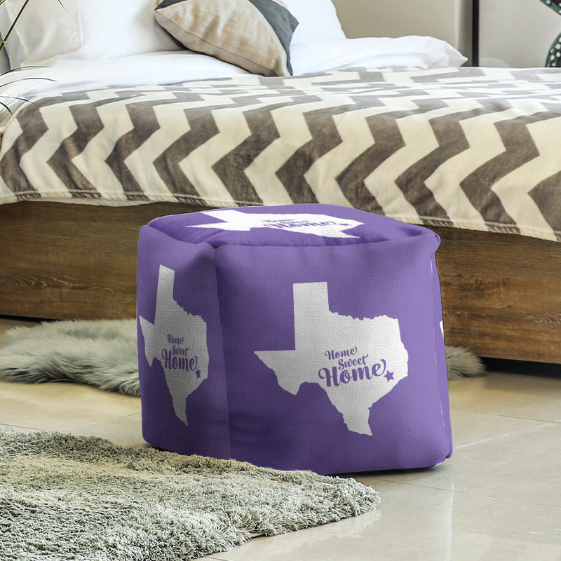 Repose-pieds cube en houston the home houston, Mauve