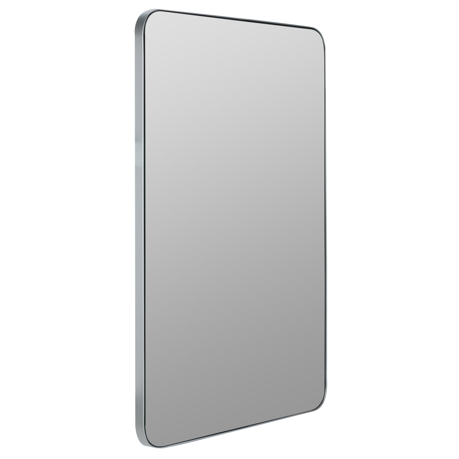 Eaton Modern & Contemporary Accent Mirror, Silver, 36" H x 24" W