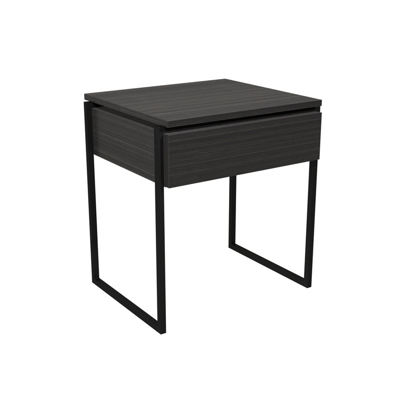 Euclid Frame End Table, Matt Black