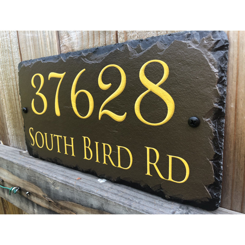 Plaque d'adresse sur 2 lignes