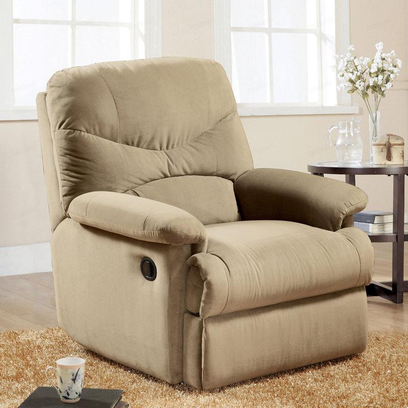 Fauteuil inclinable en microfibre Arcadia, Beige