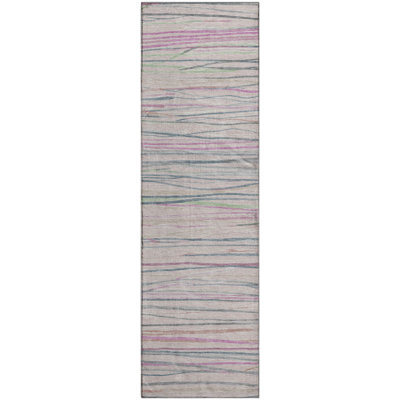Premium Machine Washable Harjo AMF1603 Stripes Rug