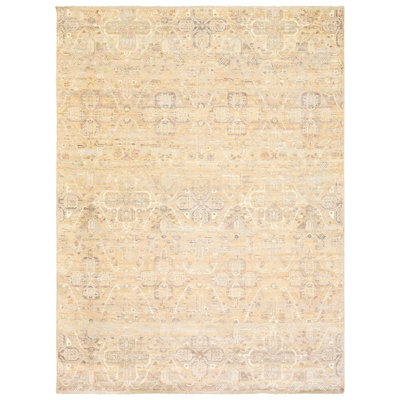 Rugs By Tissage One-of-a-Kind Rectangle 9' X 12' New Age Area Rug Beige