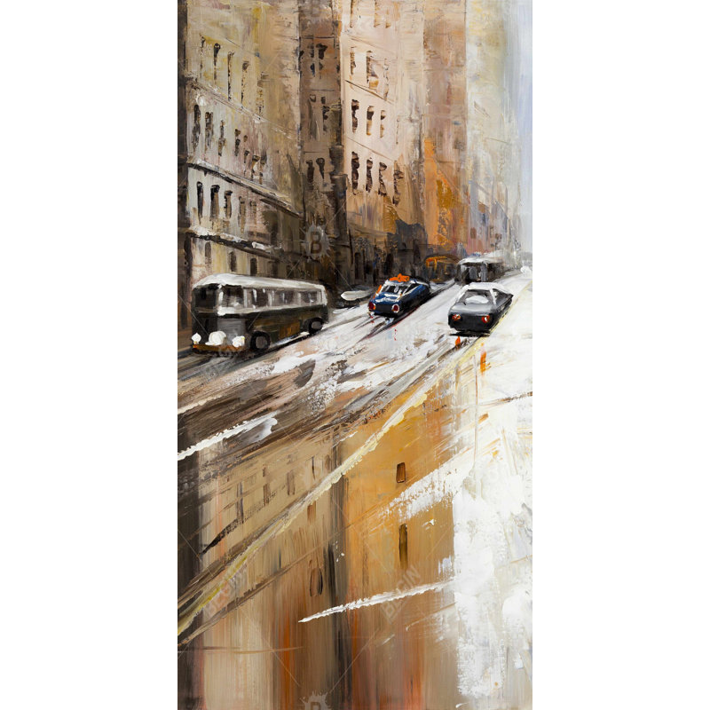 «Abstract City Street», art contemporain sur toile