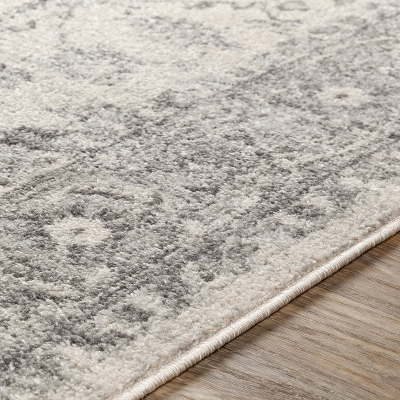 Tapis oriental gris anthracite / beige clair, Rectangle 7 pi 10 po x 10 pi 3 po