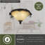 Plafonnier encastré 3 lumières 15,5 po Stricklin