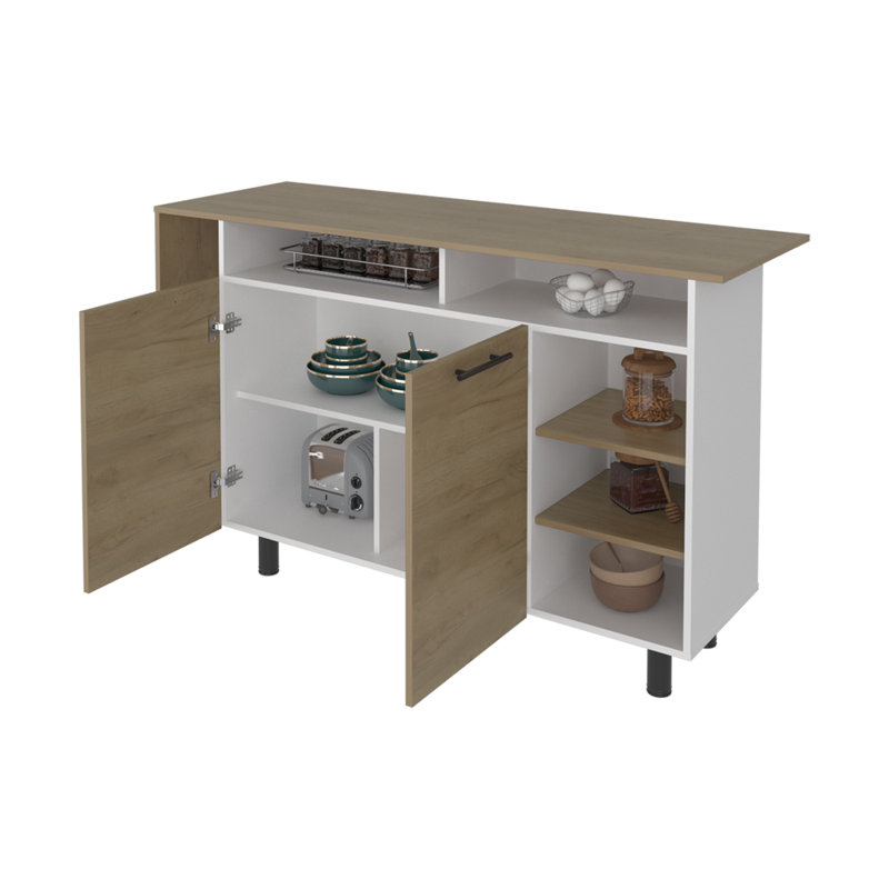Îlot de cuisine avec armoire de rangement Korega