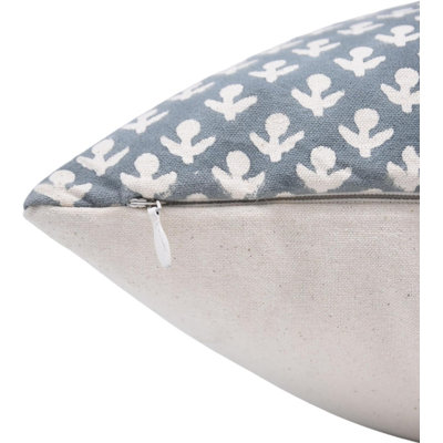 Floral Cotton Outdoor Pillow Cover