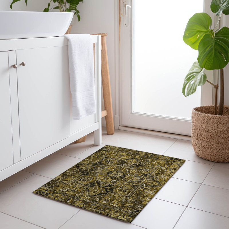 Tapis intérieur / extérieur à envers antidérapant, Rectangle 1 pi 8 po x 2 pi 6 po