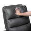 Fauteuil inclinable et oscillant beige en similicuir-1223831740