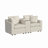 Lockheart 76.5" Modular Slope Arm 2 Seater Loveseat with Storage Console-126757844