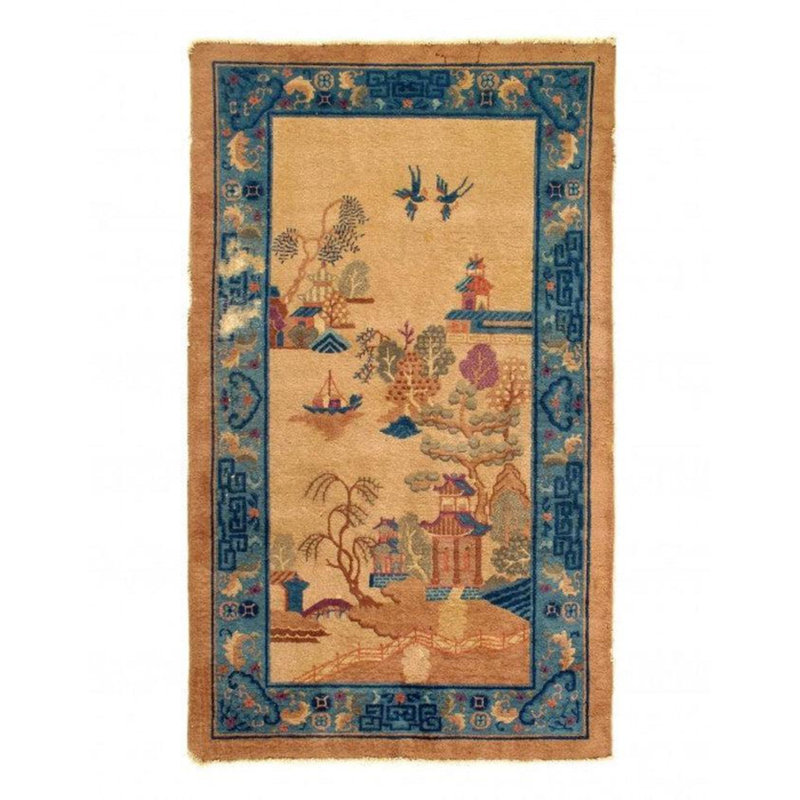 Cadeja Oriental Area Rug in Beige