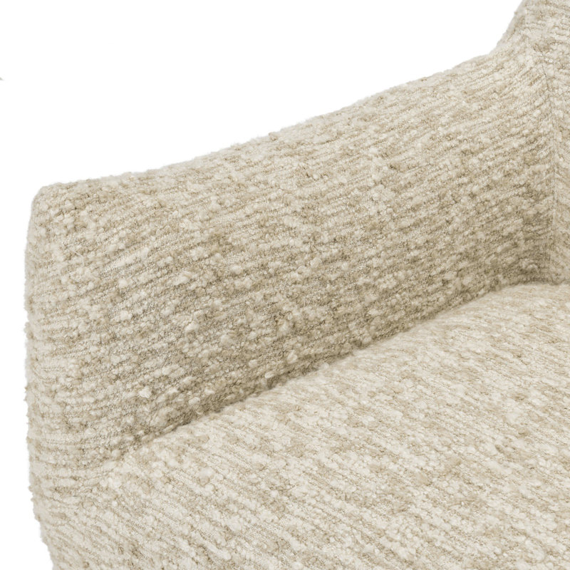 Margot Swivel Armchair, Solema Cream Boucle