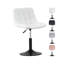 Swivel Upholstered Boucle Adjustable Height Bar Stool-629808794