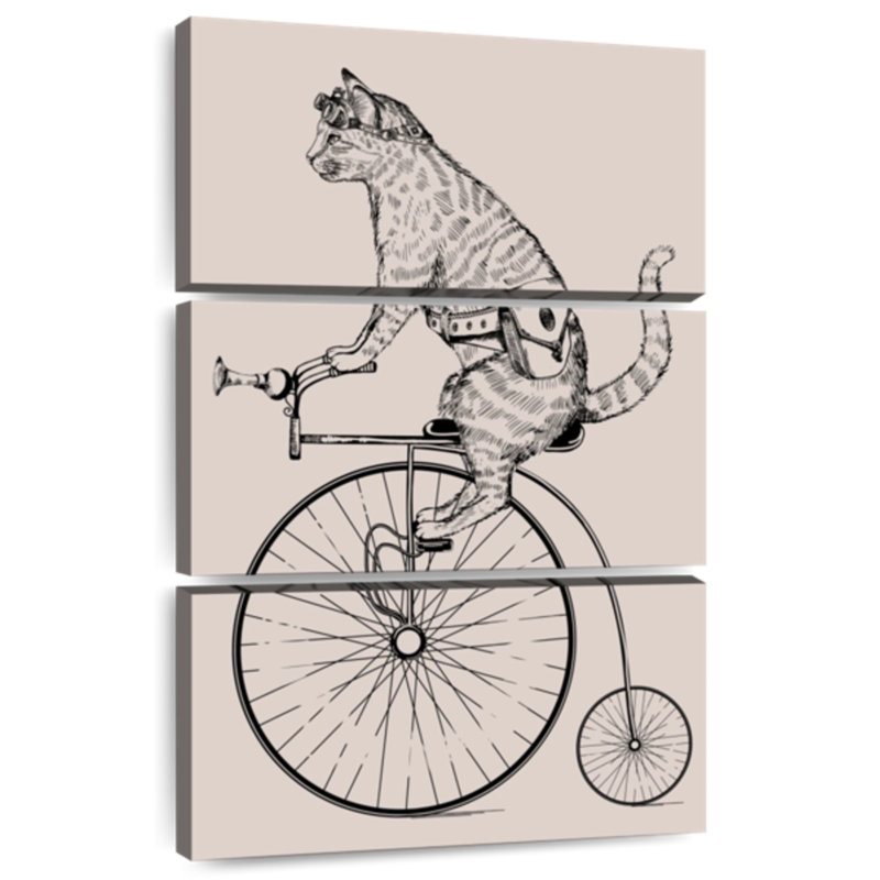 Steampunk Cat, 65" H x 42" W