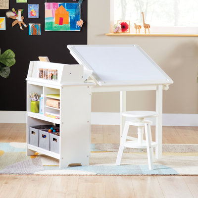 3 in 1 Art Table, Drafting Table, Easel and Stool