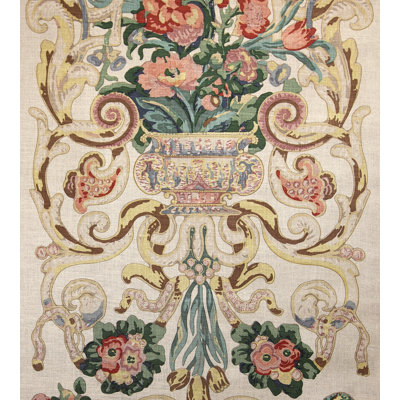 Toile fleurie baroque