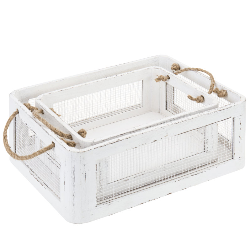Loon Peak® Decorative Bin, White