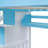 Blue Bunk Bed With 3 Shelves And 2 Drawers - Solid Wood Construction Slide For Above 6 Years Of Age Storage Options. Material. Fun Slide. For Up. 400Lbs Weight Limit. No Box Spring. Mattress Not-1810415446-1810415433