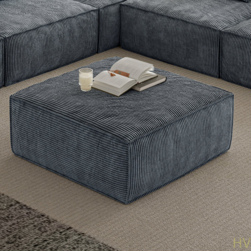 Sectional Sofa Ottoman Spacious Modular Sectional Sofa With Ottoman – Plush Cloud-Like Comfort, High-Density Support, No Assembly Required