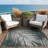 Palm Green Tan Machine Washable Indoor/Outdoor Rugs-1841653834