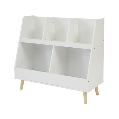 Kids White Sloping Bookcase