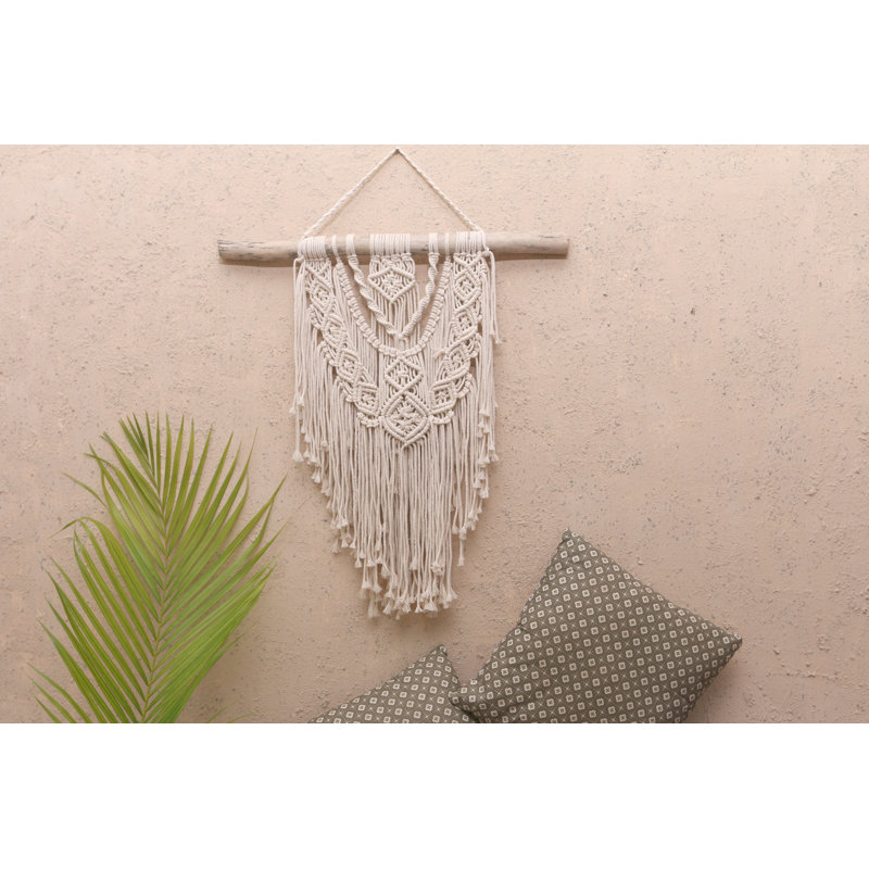 Suspension murale en coton avec accessoires de suspension inclus
