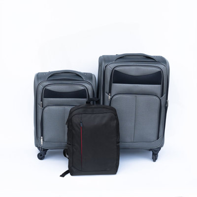 (20+24) Travel Case Two-Piece Suitcase Set Oxford Trolley Case Without Password Lock Universal Wheel + Oxford Cloth Backpack