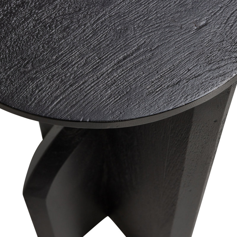 Kioni Solid Wood Pedestal End Table