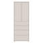 Chadwic Modern 2-door, 4-drawer cabinet unit, engineered wood, 74.5 cm W x 191.9 cm H x 34.9 cm D-124888800