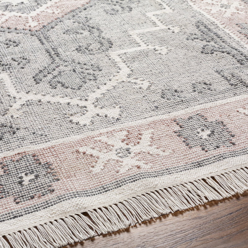 Bursa Southwestern Area Rug in Cream, Rectangle 2' x 3'