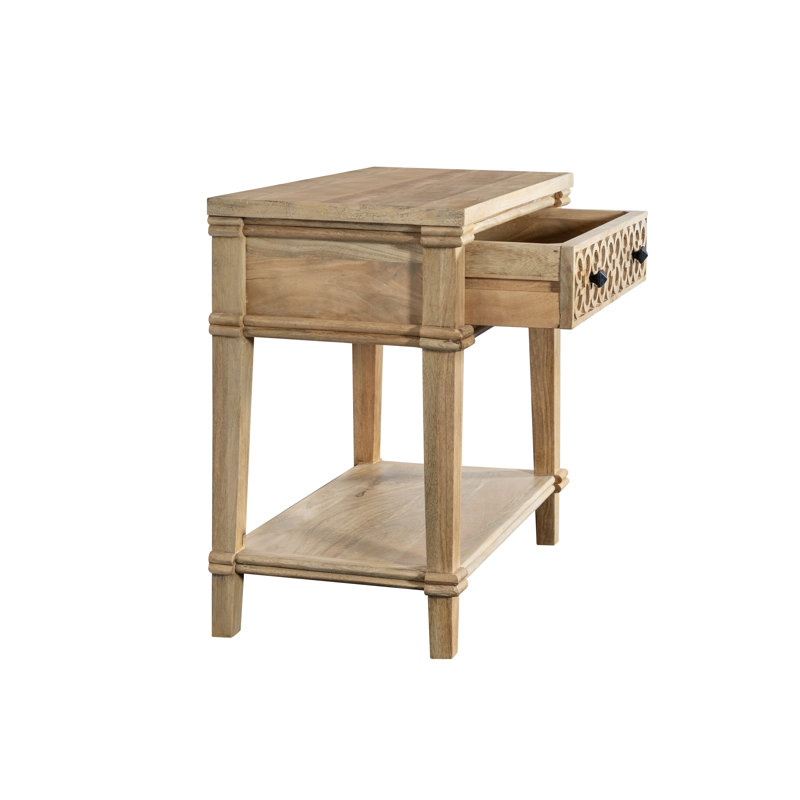 One Allium Way® - Table de chevet 1 tiroir de 28 pouces de large avec tablette