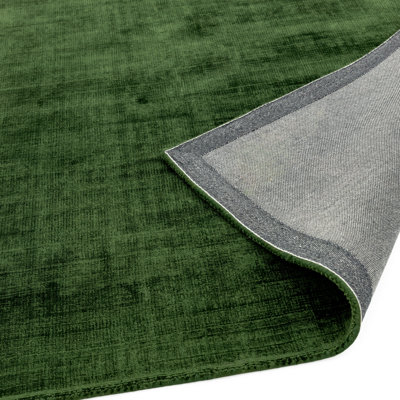 Phoebe Plain Silky Green Rug