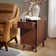 Quintavion 14"W Mid-Century Modern End Table With Storage And Built-In Outlets