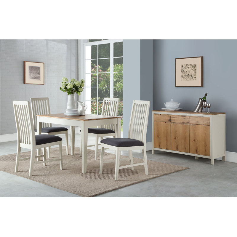 Remi Oak Solid Wood Dining Table, Oak, Oak