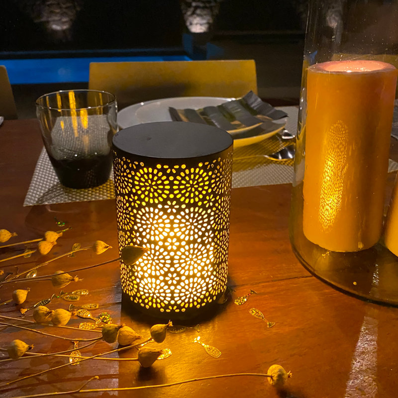 LED Outdoor Table Lamp, Black