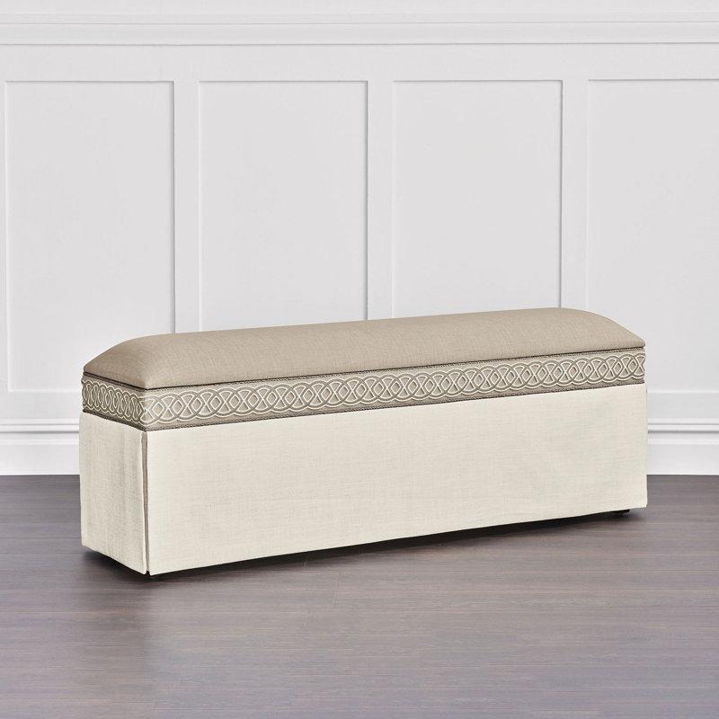 Rosecliff Upholstered Storage Bench, 16" H x 60" W x 22" D
