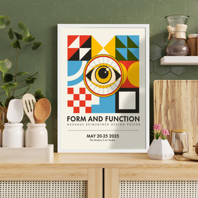 Z Z Bauhaus, affiche Mid Mid Century