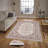 Stylish Woven Carpet, 4 x 6 Feet, 100% Polyester | Antibacterial, 3D Digital Printing, Non-Slip PVC Felt Dot Underside | Machine Washable, 0.4 in Pile Height, Perfect for Living Room & Bedroom Decor-1326683168