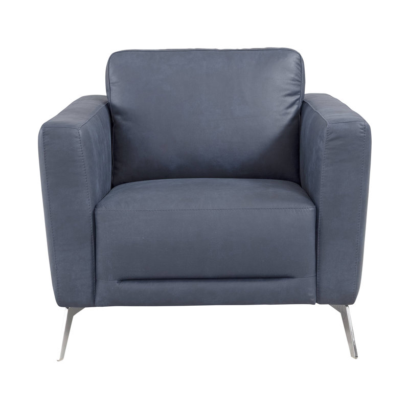 Fauteuil en cuir véritable l 39,6 po Scalisi