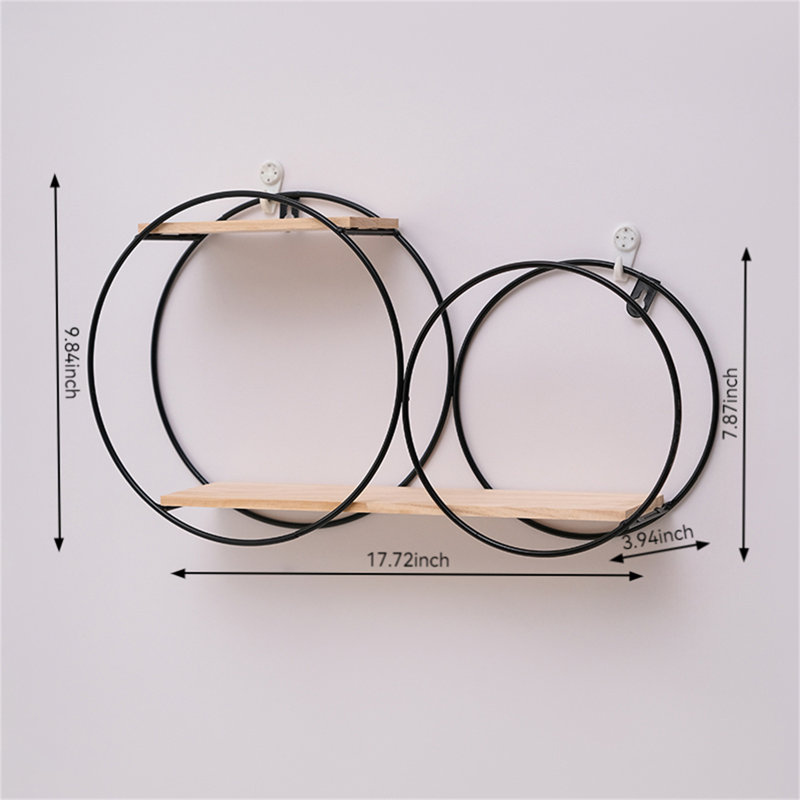 Sheckler Metal Floating Shelf, Black