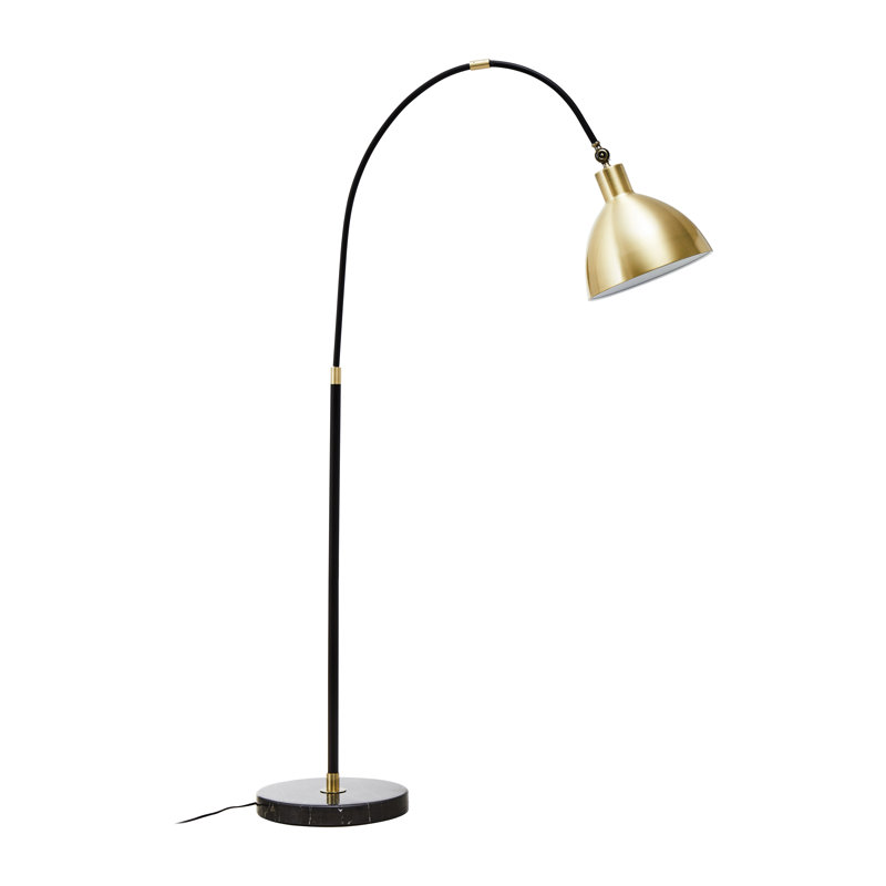 Paragonah 175cm Black Arched Floor Lamp