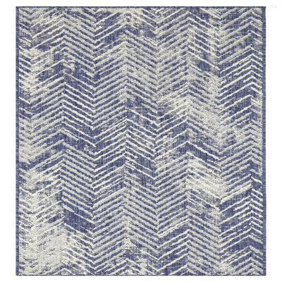 Sunshine GC_HAR2010 Blue 2 Ft. 7 In. X 7 Ft. 3 In. Indoor/Outdoor Area Rug