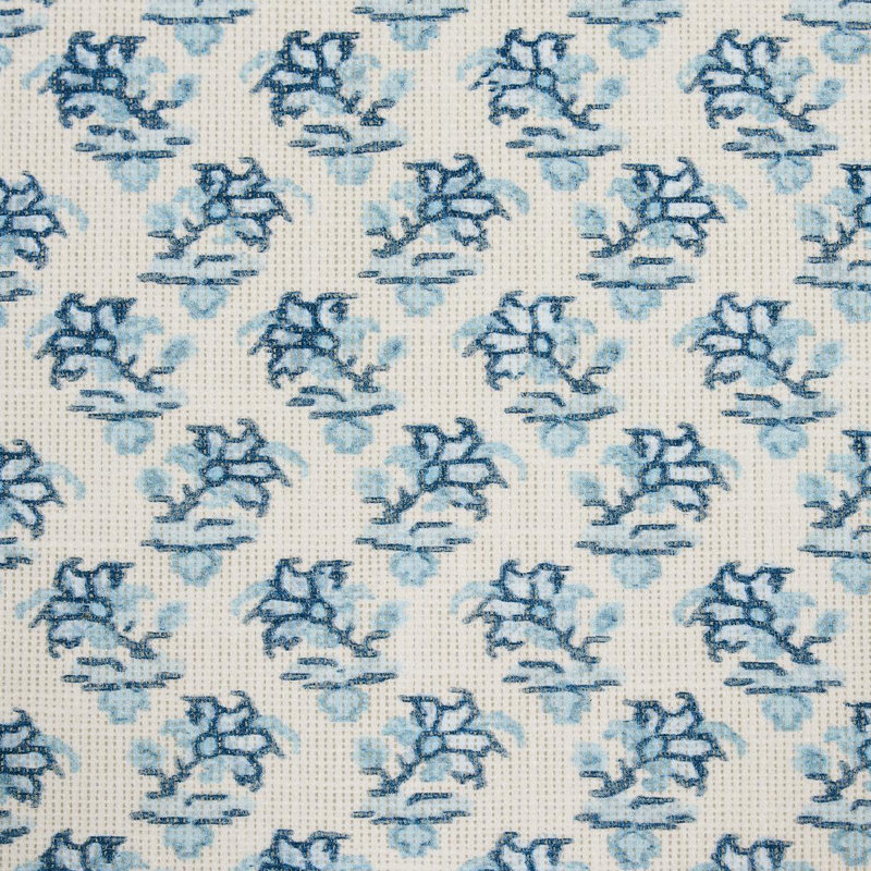 Schumacher x Mark D. Sikes Oleander Indoor/Outdoor Fabric, Indigo